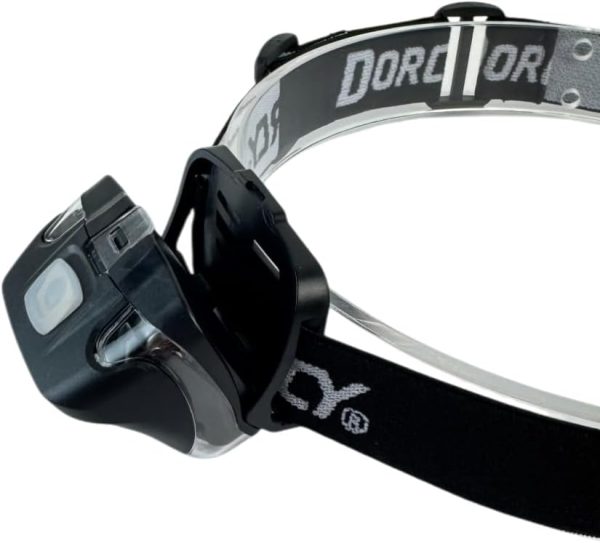 Dorcy 8-LED Adjustable LED Headlight Flashlight with Blinking Red Light Setting and Push Button Switch, Black (41-2095) - Image 3
