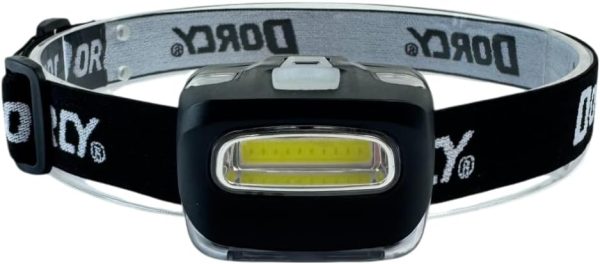 Dorcy 8-LED Adjustable LED Headlight Flashlight with Blinking Red Light Setting and Push Button Switch, Black (41-2095) - Image 5