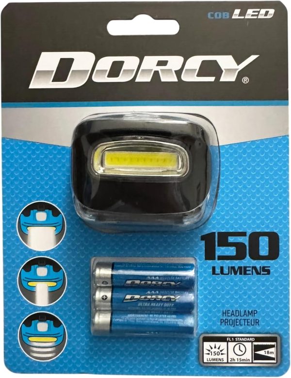 Dorcy 8-LED Adjustable LED Headlight Flashlight with Blinking Red Light Setting and Push Button Switch, Black (41-2095) - Image 6