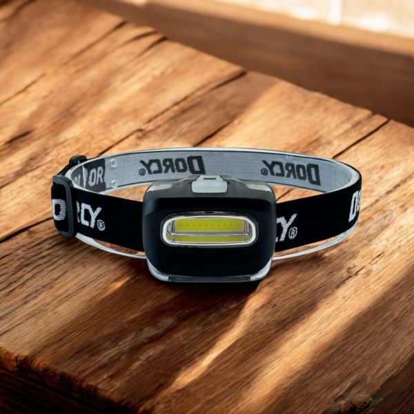 Dorcy 8-LED Adjustable LED Headlight Flashlight with Blinking Red Light Setting and Push Button Switch, Black (41-2095) - Image 9