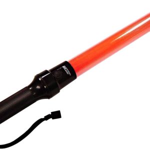 Dorcy 20-Lumen 12-Inch LED Signal Wand Flashlight with Wrist Strap Lanyard, Orange (41-1061), Reds