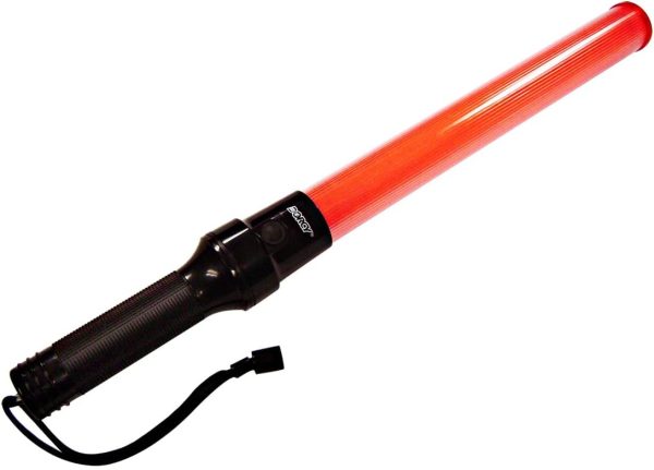 Dorcy 20-Lumen 12-Inch LED Signal Wand Flashlight with Wrist Strap Lanyard, Orange (41-1061), Reds