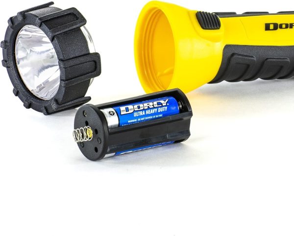 Dorcy 150 Lumen Floating Water Resistant LED Flashlight with Carabineer Clip, Yellow (41-2510) - Image 11