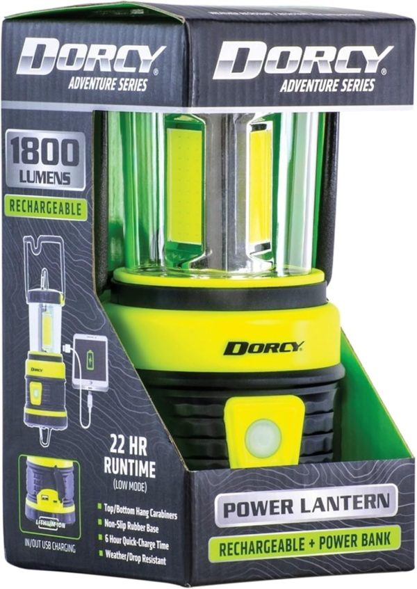 Dorcy 41-3125 1,800-Lumen Rechargeable Adventure Lantern, Multicolored - Image 4